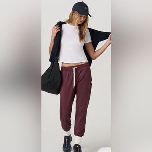 Vuori Eggplant Drawstring Joggers